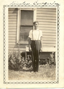 Quentin in his younger years, possibly junior high or high school.