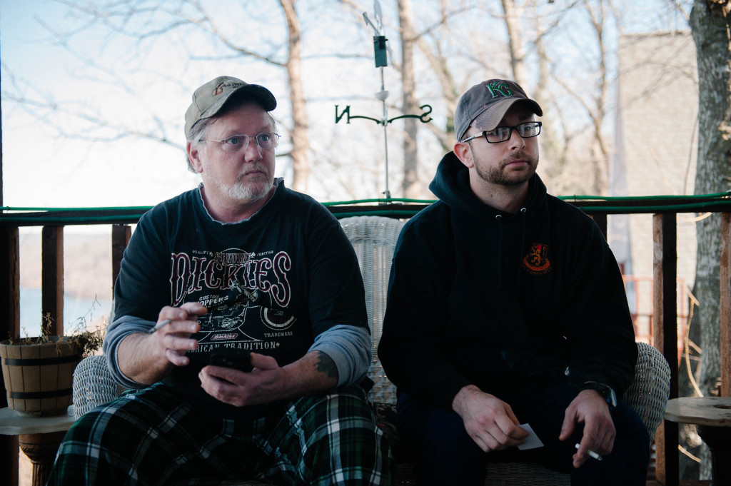 Sonny Hopkins and Casey Hardion, sharing their stories on that beautiful porch.