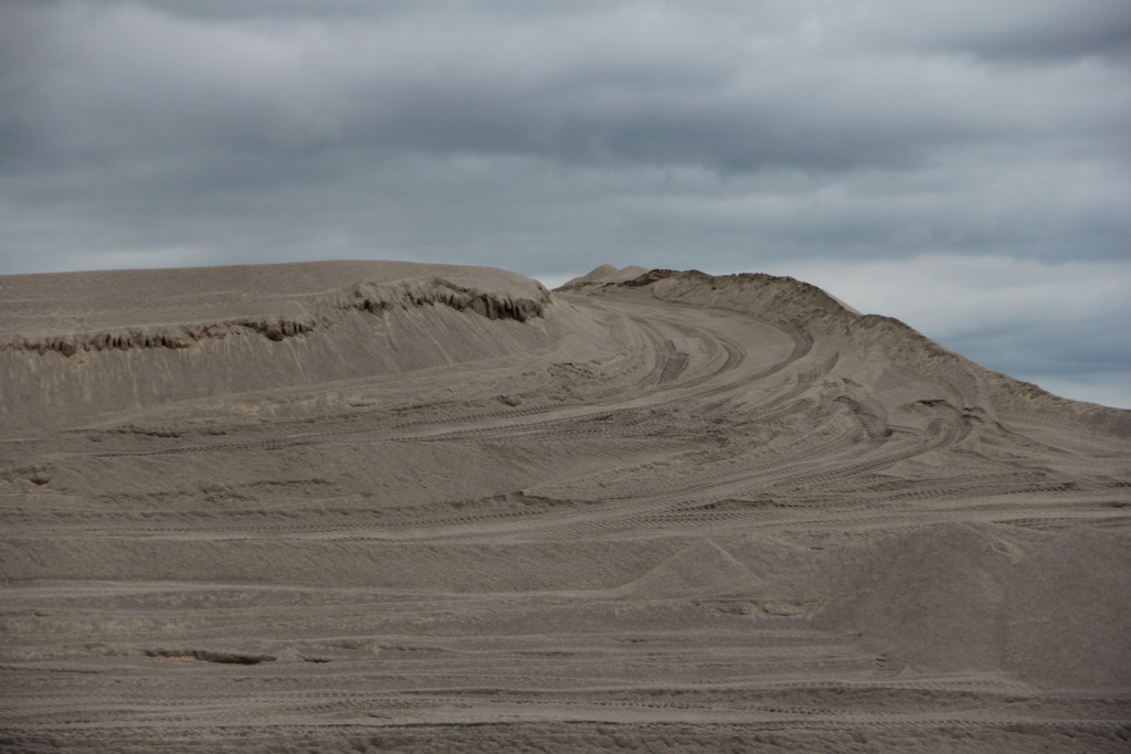 "Towering piles of chat" still loom large across the entire parameter of the Picher-Cardin area. - photo by April Kirby