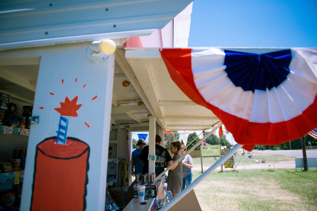 Sander fireworks stand, Seiling, OK — photo by Rachel J Apple.